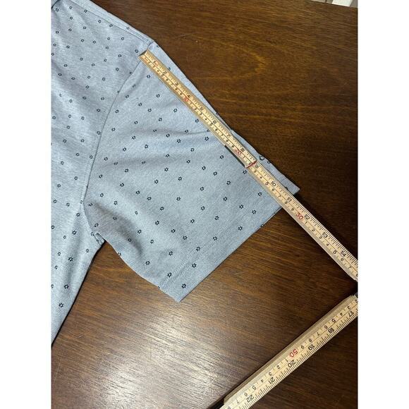 FootJoy Golf Polo Men XL Floral Pattern Gray Blue Luxury Glam Preppy Academia - Picture 7 of 11